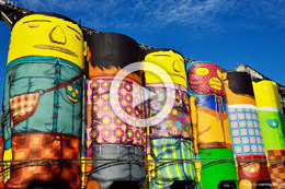 LOS GIGANTES DE OS GEMEOS TOMAN VANCOUVER